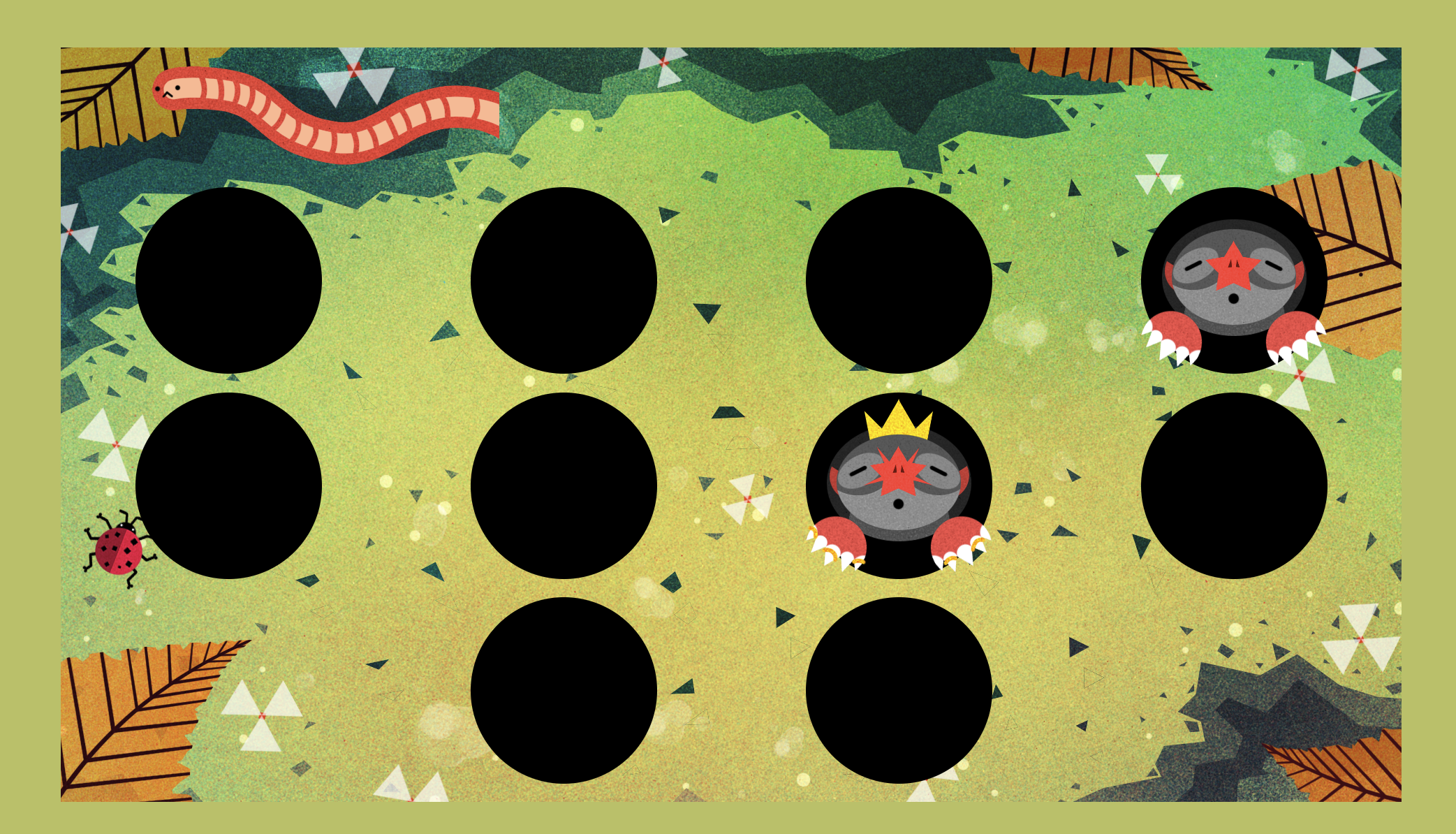 Screenshot of the Bootcamp Project Mole game.